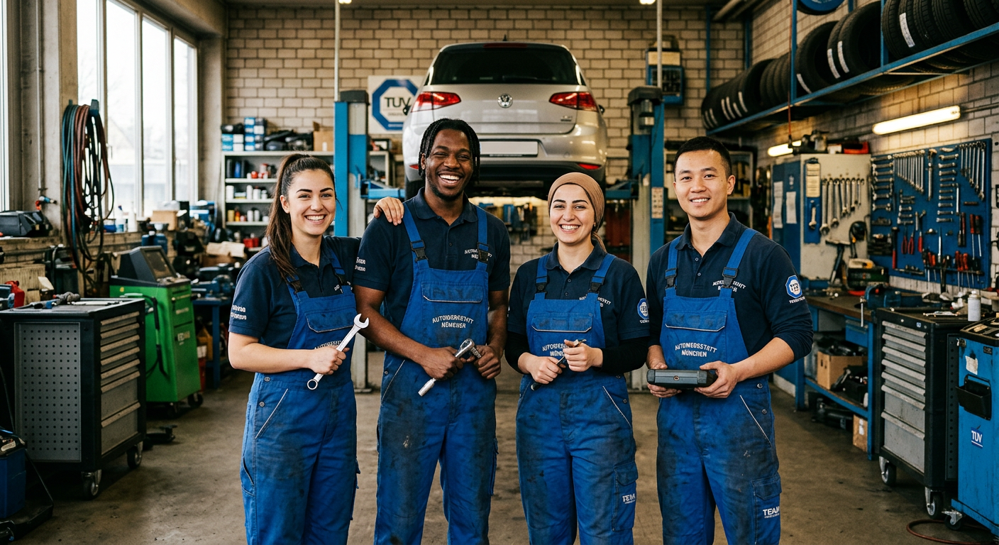 Das Team von Kfz-Service 24 Meisterbetrieb in Berlin-Reinickendorf — bereit für Ihr Fahrzeug
